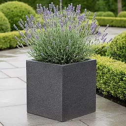 IDEALIST Lite Textured Concrete Effect Square Outdoor Planter