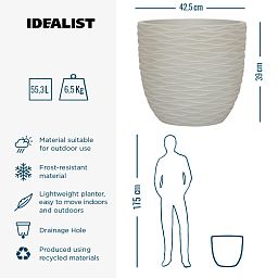 IDEALIST Lite Wave Style Outdoor Egg Planter
