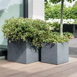 IDEALIST Lite Textured Concrete Effect Square Outdoor Planter
