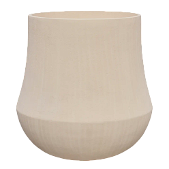 Polystone Planter | Tapered Round Indoor and Outdoor Plant Pot 