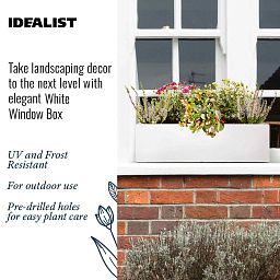 IDEALIST Lite Window Box Light Concrete Planter
