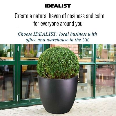 IDEALIST Lite Contemporary Light Concrete Egg Planter
