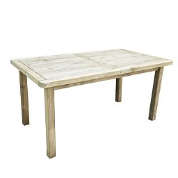Outdoor Wooden Rosedene Table by Forest Garden