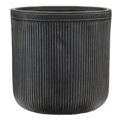 Vertical Rib Fibreclay Cylinder Planter | Indoor and Outdoor Plant Pot