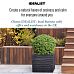 IDEALIST Lite Straw Ribbed Square Outdoor Planter