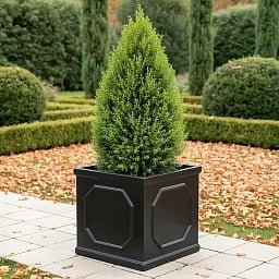 IDEALIST Lite Faux Lead Chelsea Box Square Light Concrete Planter
