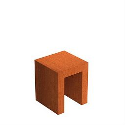 Corten Steel Square U-Block