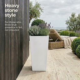 IDEALIST Lite Tall Tapered Contemporary Light Concrete Planter