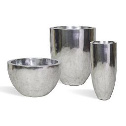 Pandora Leaf 60 Round Tall Polystone Indoor Planter