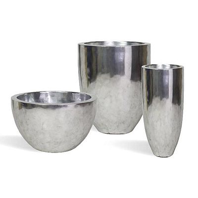 Pandora Leaf 60 Round Tall Polystone Indoor Planter