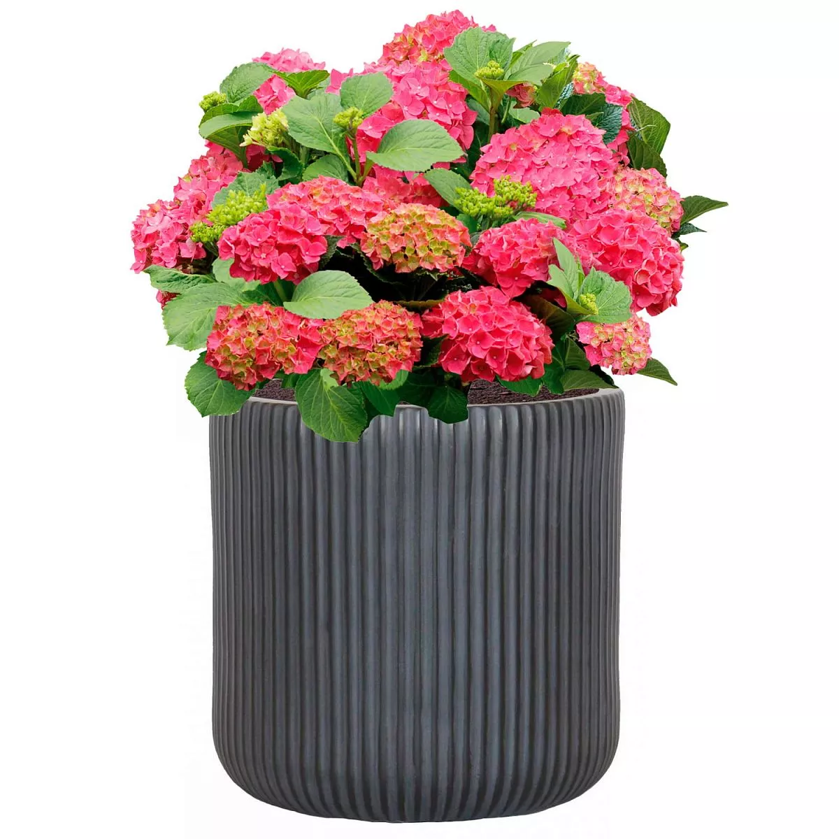 IDEALIST Lite Ribbed Round Outdoor Planter