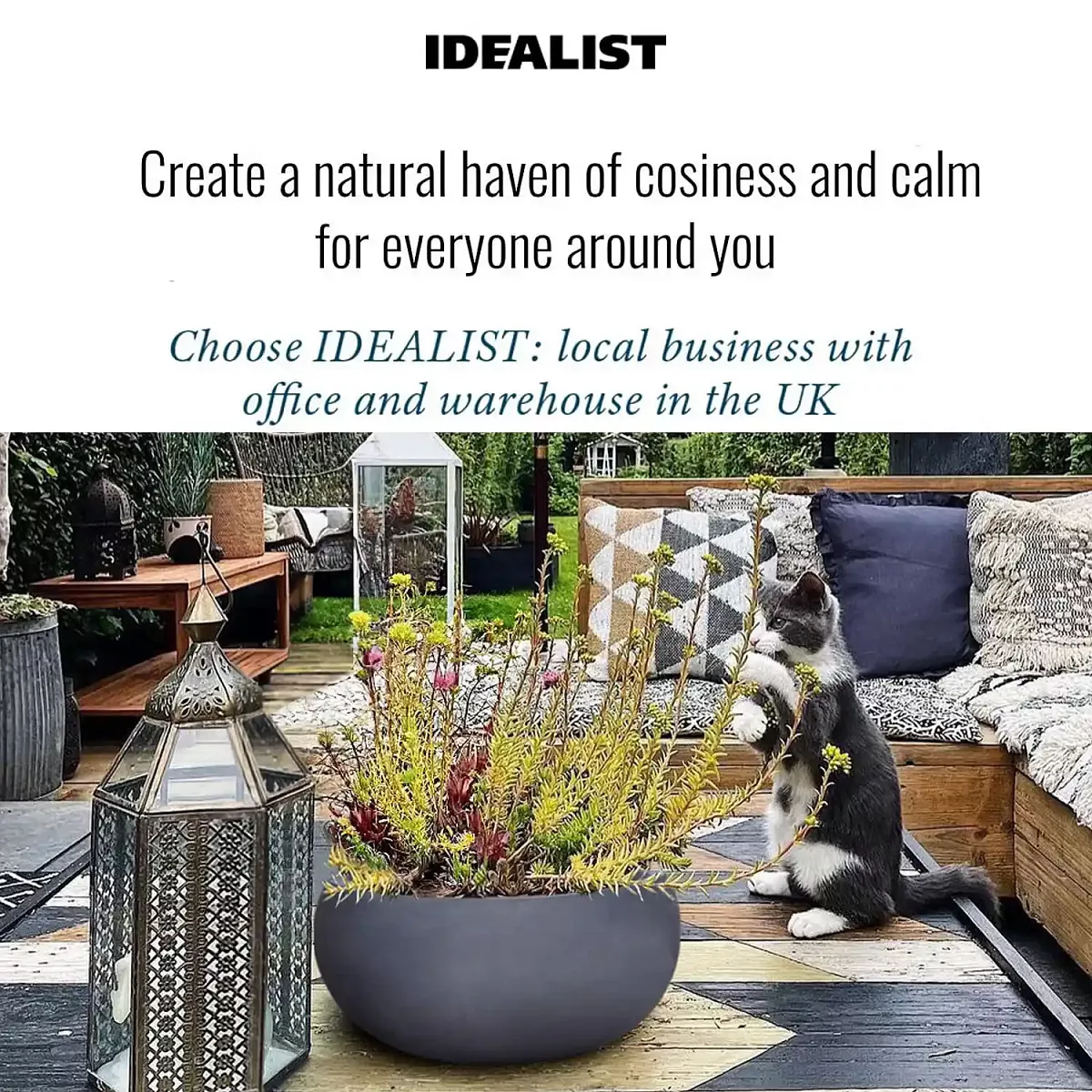 IDEALIST Lite Classic Smooth Bowl Outdoor Planter