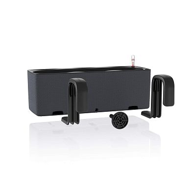 LECHUZA CUBE Color Triple Trough Poly Resin Self-watering Planter