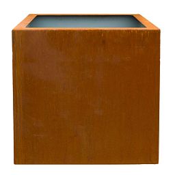 Cortenstyle Trend Topper on Ring Square Planter IN\OUT