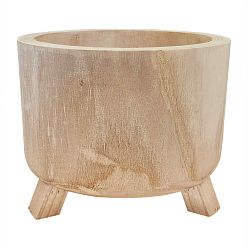HORTICO GROWER Wooden House Planter with Legs, Indoor Plant Pot Stand with Waterproof Liner