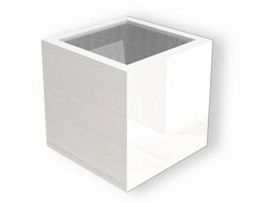 Glossy Outdoor Fiberglass Square Planter