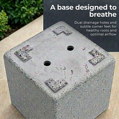 IDEALIST Lite Square Box Contemporary Marble Light Concrete Planter