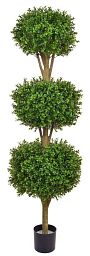 Topiary New Buxus Triple Ball UV-resistant Artificial Tree Plant