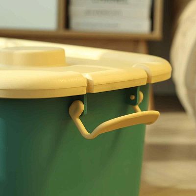 Stackable Plastic Kids Toy Storage Box with Lid and Wheels by Froppi