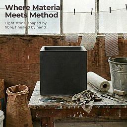 IDEALIST Lite Square Box Contemporary Light Concrete Planter