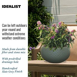 IDEALIST Lite Honeycomb Style Bowl Outdoor Planter