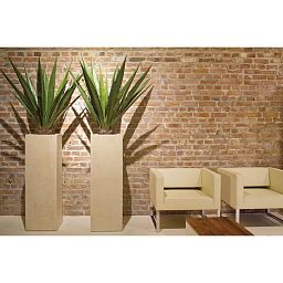 POLYSTONE STYLE Planting Column Tall Polystone Planter