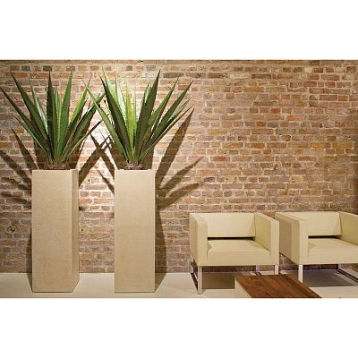 POLYSTONE STYLE Planting Column Tall Polystone Planter