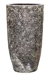 Lava Ceramic Tall Planter | Large Indoor and Outdoor Plant Pot