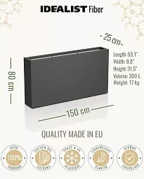 AXIS Trough Outdoor Fiberglass Planter