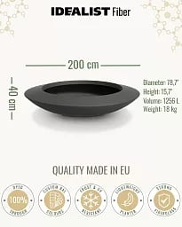 UFO Bowl Outdoor Fiberglass Planter