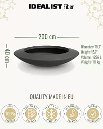 UFO Bowl Outdoor Fiberglass Planter