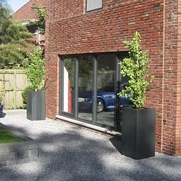 PURE High Cube Outdoor Fiberglass Planter