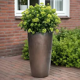 Ceramic Round Tall Matte Planter Pot In/Out