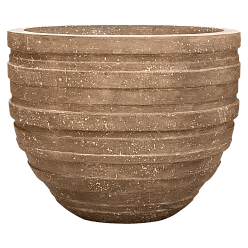 Polystone Ribbed Planter | Indoor and Outdoor Plant Pot
