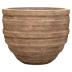 Polystone Ribbed Planter | Indoor and Outdoor Plant Pot