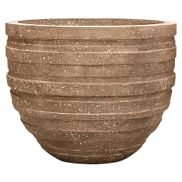 Polystone Ribbed Planter | Indoor and Outdoor Plant Pot