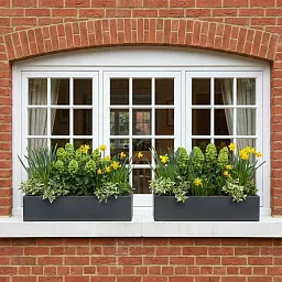 IDEALIST Lite Window Box Light Concrete Planter