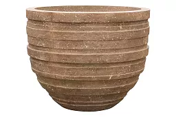 Polystone Ribbed Planter | Indoor and Outdoor Plant Pot