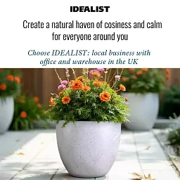 IDEALIST Lite Contemporary Light Concrete Egg Planter