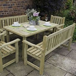Outdoor Wooden Rosedene Bench by Forest Garden