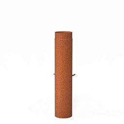 Corten Steel Smoke Flue + Damper