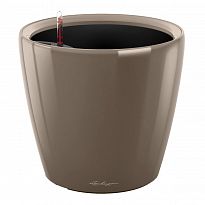 LECHUZA CLASSICO 21 LS Taupe Poly Resin Self-watering Planter with Sub...