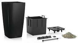LECHUZA CUBICO Square Tall Poly Resin Self-watering Planter