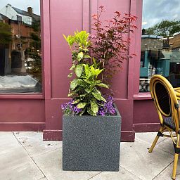 IDEALIST Lite Textured Concrete Effect Square Outdoor Planter