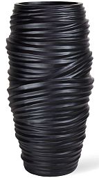 Toga conical Round Tall Polystone Outdoor Planter