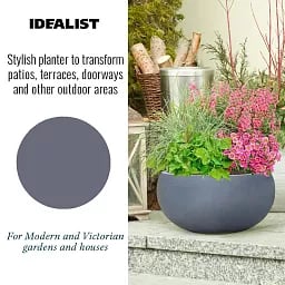 IDEALIST Lite Classic Smooth Bowl Outdoor Planter