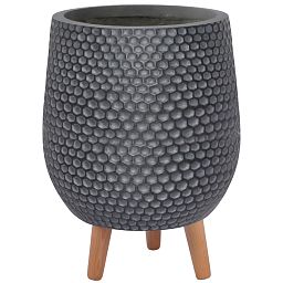 IDEALIST Lite Honeycomb Style Egg Planter on Legs, Round Pot Plant Stand Indoor
