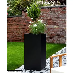 IDEALIST Lite Tall Square Contemporary Light Concrete Planter