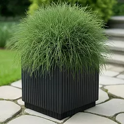 IDEALIST Lite Vertical Ribbed Square Effect Outdoor Planter
