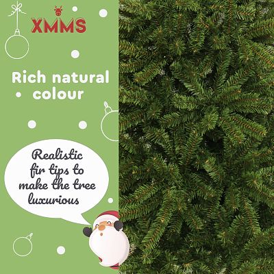 XMMS Limerick Artificial Christmas Tree with Tree Skirt & Cotton Gloves Fir Green Needles